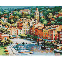 Алмазна живопис Брашмі Вид на місто (GF3824, На підрамнику)