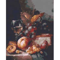 RB-0091 Картина за номерами Вино та фрукти Riviera Blanca