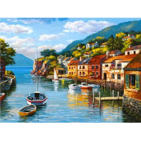 Алмазна техніка My Art Набережна Італії (TN1094, На підрамнику)