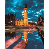 BK-GX43678 Розмальовка за номерами Вечірній ЛондонRainbow Art BK-GX43678 Розмальовка за номерами Вечірній ЛондонRainbow Art
