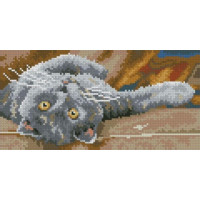Алмазна вишивка Dream Art Димчастий кіт 2 . (15 х 30 см) (DA-31647, Без підрамника) Алмазна вишивка Dream Art Димчастий кіт 2 . (15 х 30 см) (DA-31647, Без підрамника)