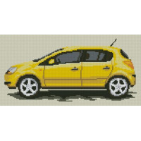 Алмазна живопис Dream Art Жовта машина (20 х 39 см) (DA-31663, Без підрамника)