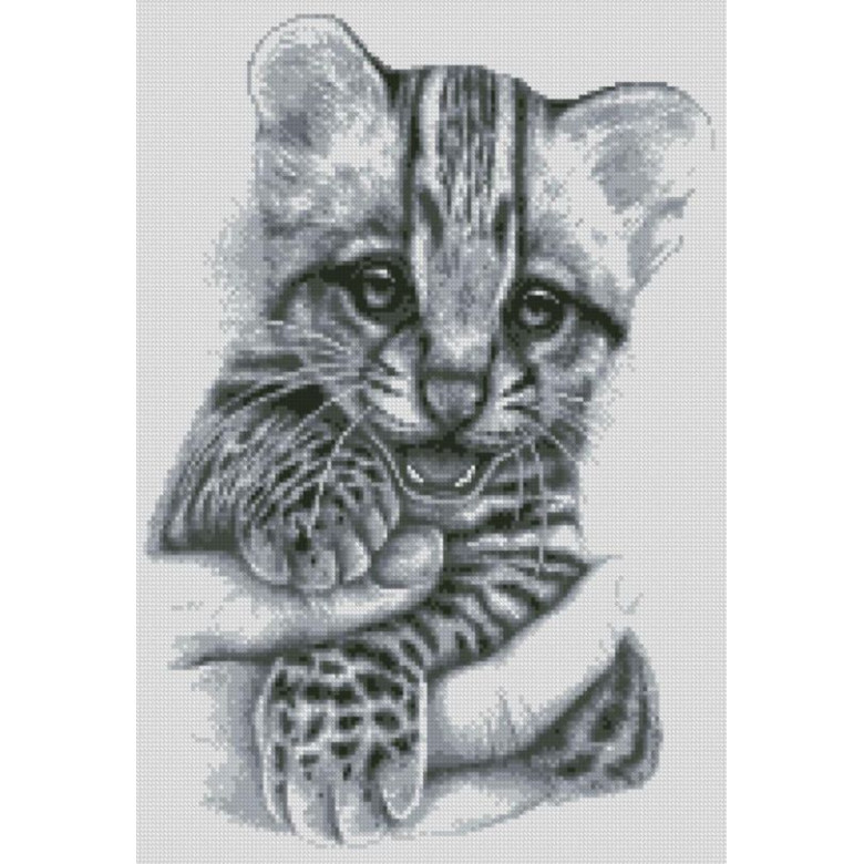 Картина стразами Dream Art Бенгальське кошеня (37 х 51 см) (DA-31673, Без підрамника)