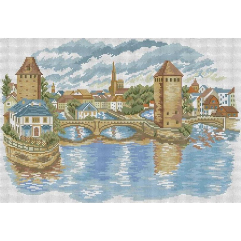 Картина мозаїка Dream Art Страсбург (37 х 56 см) (DA-31712, Без підрамника)