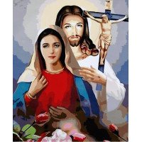 SR-B-SY6657 Картина за номерами Пара СвятихStrateg