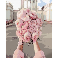 SR-B-GS1100 Картина за номерами Букет ніжних піонівStrateg SR-B-GS1100 Картина за номерами Букет ніжних піонівStrateg