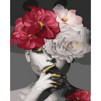 SR-B-GS490 Картина за номерами Квітучі думкиStrateg SR-B-GS490 Картина за номерами Квітучі думкиStrateg