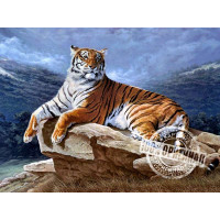 VP239 Картина за номерами Тигр на світанку Babylon
