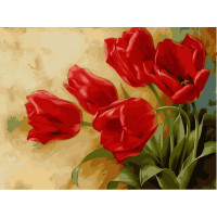 VK015 Розмальовка цифр Букет тюльпанів Babylon VK015 Розмальовка цифр Букет тюльпанів Babylon