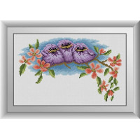 Картина зі страз Dream Art Пташенята (повна зашивка, квадратне каміння) (DA-30121, Без підрамника)