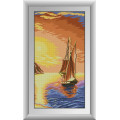 Картина з мозаїки Dream Art Захід сонця (повна зашивка, квадратне каміння) (DA-30133, Без підрамника)