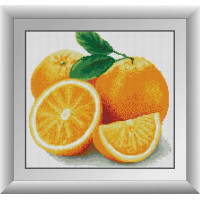 Картина зі страз Dream Art Апельсин (квадратні камені, повна зашивка) (DA-30453, Без підрамника) Картина зі страз Dream Art Апельсин (квадратні камені, повна зашивка) (DA-30453, Без підрамника)