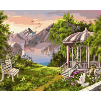 BK-GX9520 Картина розмальовка без коробки Затишна альтанка BK-GX9520 Картина розмальовка без коробки Затишна альтанка