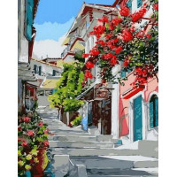 NB1130 Картина розмальовка (на кольоровому полотні) Квіткова вулиця Турбо Преміум NB1130 Картина розмальовка (на кольоровому полотні) Квіткова вулиця Турбо Преміум