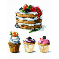 AS0223 Картина розмальовка Кексики (Без коробки) ArtStory AS0223 Картина розмальовка Кексики (Без коробки) ArtStory