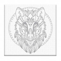 AR16 Картина розмальовка Вовк (Без коробки) ArtStory AR16 Картина розмальовка Вовк (Без коробки) ArtStory