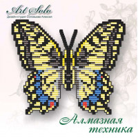 Картина із мозаїки Art Solo Махаон (БАТ03) 14,5 х 12 см (Без підрамника)