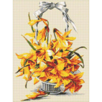 Малювання камінням на полотні ТМ Алмазна мозаїка Жовті нарциси (DM-316, Без підрамника) Малювання камінням на полотні ТМ Алмазна мозаїка Жовті нарциси (DM-316, Без підрамника)