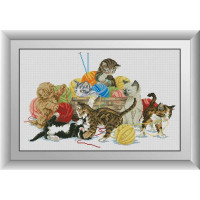 Алмазна мозаїка Dream Art Помічники (кошенята) (DA-30838, Без підрамника)