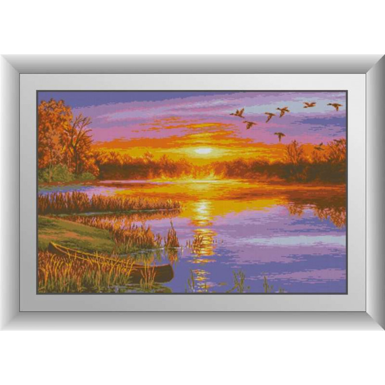 Картина алмазна вишивка Dream Art Захід сонця (DA-31053, Без підрамника)