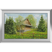 Алмазна техніка Dream Art Гірський котедж (DA-31131, Без підрамника) Алмазна техніка Dream Art Гірський котедж (DA-31131, Без підрамника)