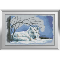 Набір вишивка алмазна Dream Art Вовк в снігу (DA-31154, Без підрамника)