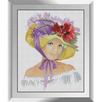 Алмазна вишивкаDream Art Капелюшок з маками (DA-31330, Без підрамника)