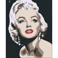 0013Л1 Картина за номерами Мерилін Монро (Без коробки) Bambino 0013Л1 Картина за номерами Мерилін Монро (Без коробки) Bambino