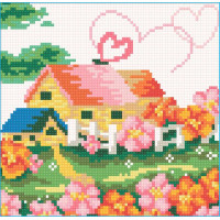 Алмазна живопис ТМ Алмазна мозаїка Казковий будиночок(UA-025, Без підрамника)