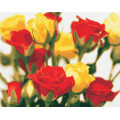 AS0851 Картина за номерами Жовто-червоні троянди ArtStory