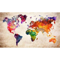 Набір алмазна вишивка My Art Карта світу (TN1027, На підрамнику)
