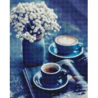 Алмазна мозаїка ArtStory Кава для двох (ASM38, На підрамнику)