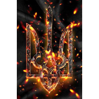 Набір алмазної мозаїки ТМ Алмазної мозаїки Тризуб (DM-428, Без підрамника)