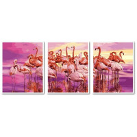 VPT058 Картина за номерами Стая розових фламінгоBabylon