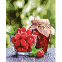 SR-SY6282 Картина за номерами Малинове варенняStrateg SR-SY6282 Картина за номерами Малинове варенняStrateg