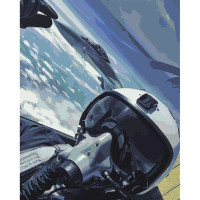 SR-SY6543 Картина за номерами Привид Києва в небіStrateg SR-SY6543 Картина за номерами Привид Києва в небіStrateg