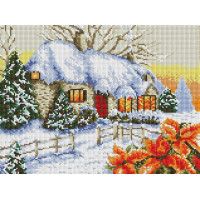 Набір алмазна вишивка ColorArt Зимовий пейзаж (CLR-PST440, На підрамнику) Набір алмазна вишивка ColorArt Зимовий пейзаж (CLR-PST440, На підрамнику)