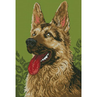 Картина алмазами Dream Art Німецька вівчарка (50 х 72 см) (DA-31592, Без підрамника)