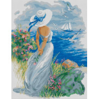 Набір алмазної мозаїки Dream Art Погляд на море (41 х 53 см) (DA-31595, Без підрамника)