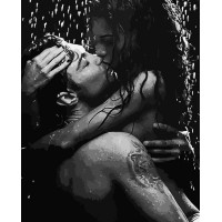 SR-B-VA-2994 Картина за номерами Поцілунок під дощемStrateg SR-B-VA-2994 Картина за номерами Поцілунок під дощемStrateg
