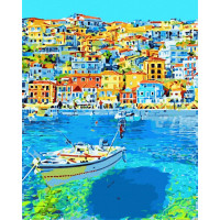 BK-GX45130 Картина Розмальовка Італійське містечкоRainbow Art BK-GX45130 Картина Розмальовка Італійське містечкоRainbow Art