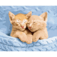 BK-GX45428 Розмальовка по номерах Котячі ніжностіRainbow Art BK-GX45428 Розмальовка по номерах Котячі ніжностіRainbow Art