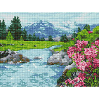 Картина стразами Rainbow Art Гірська річка (EJ1384, На підрамнику) Картина стразами Rainbow Art Гірська річка (EJ1384, На підрамнику)