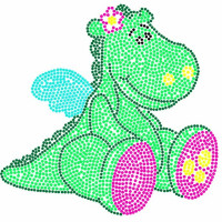 КА1-01 Дитяча розмальовка ватними паличками ДракошкаRiviera Blanca КА1-01 Дитяча розмальовка ватними паличками ДракошкаRiviera Blanca