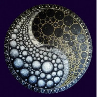 Алмазна вишивка ColorArt Мандала любові Інь та Янь (CLR-PFS1402, На підрамнику)