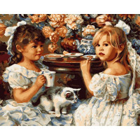 VP206 Картина за номерами Чаювання Babylon