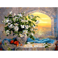 VP335 Картина за номерами Букет жасмину Babylon VP335 Картина за номерами Букет жасмину Babylon