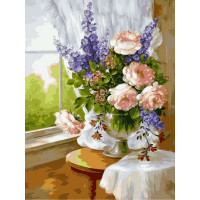 VK023 Картини за номерами Ніжний букет у вазі Babylon VK023 Картини за номерами Ніжний букет у вазі Babylon