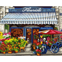 BK-GX8514 Полотно за номерами Квітковий магазинчик BK-GX8514 Полотно за номерами Квітковий магазинчик