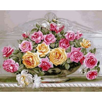 VP576 Картина за номерами Розкішні троянди Babylon VP576 Картина за номерами Розкішні троянди Babylon